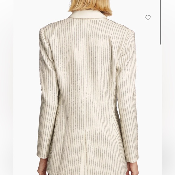 Alice + Olivia Yona Crystal Pinstripe Blazer - Picture 13 of 13